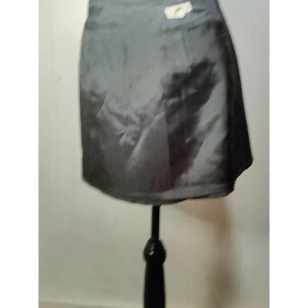 J. Crew‎ Gray Wool cashmere Blend Button Front A-Line Skirt Size 10 professor